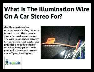 What is The Illumination Wire On A Car Stereo For?